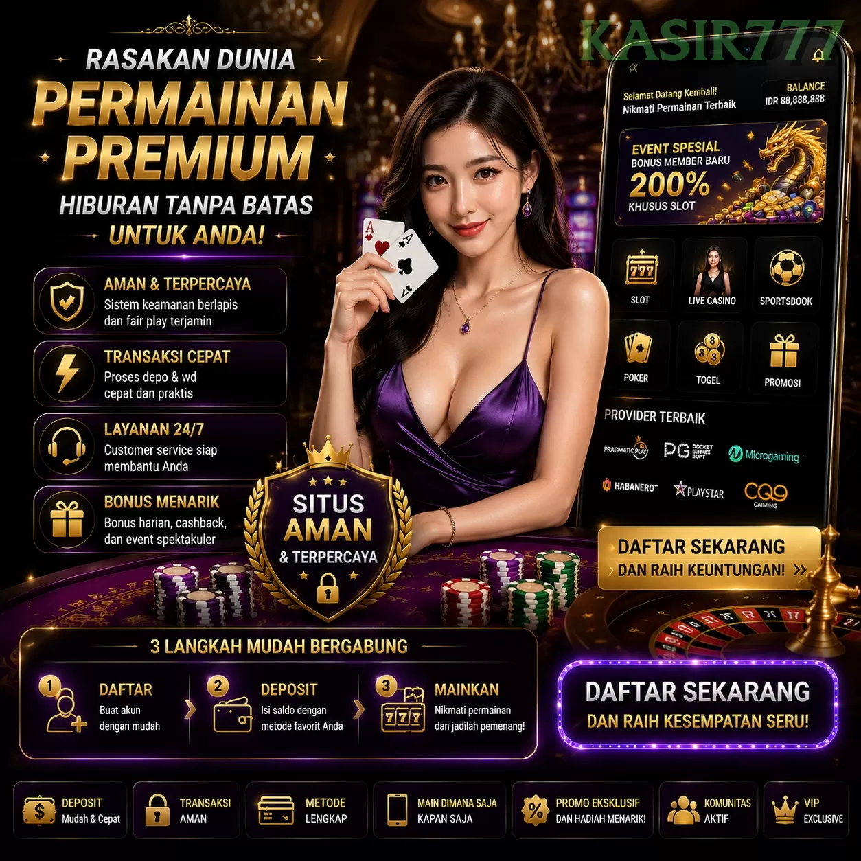 Login kasir777 Sekarang Bonus Melimpah